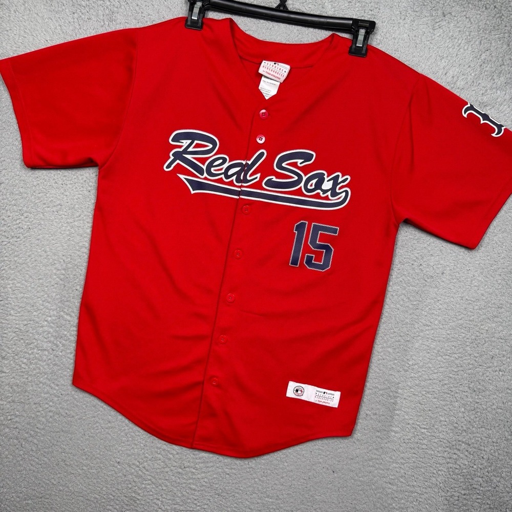 Kids Vintage Y2K Boston Red Sox Dustin‎ Pedroia MLB Jersey